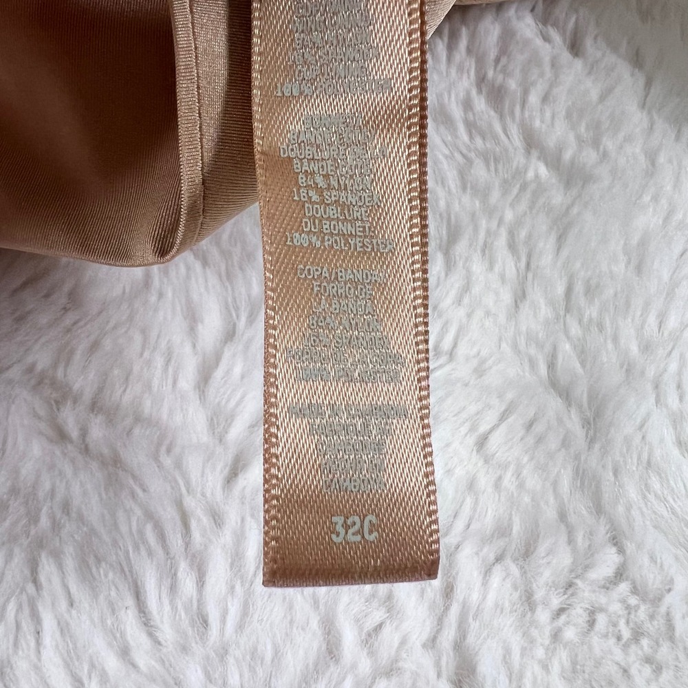 Skims Women's‎ Fits Everybody T-Shirt Bra Tan Nude Underwire Size 32C RN158973 - Picture 11 of 14